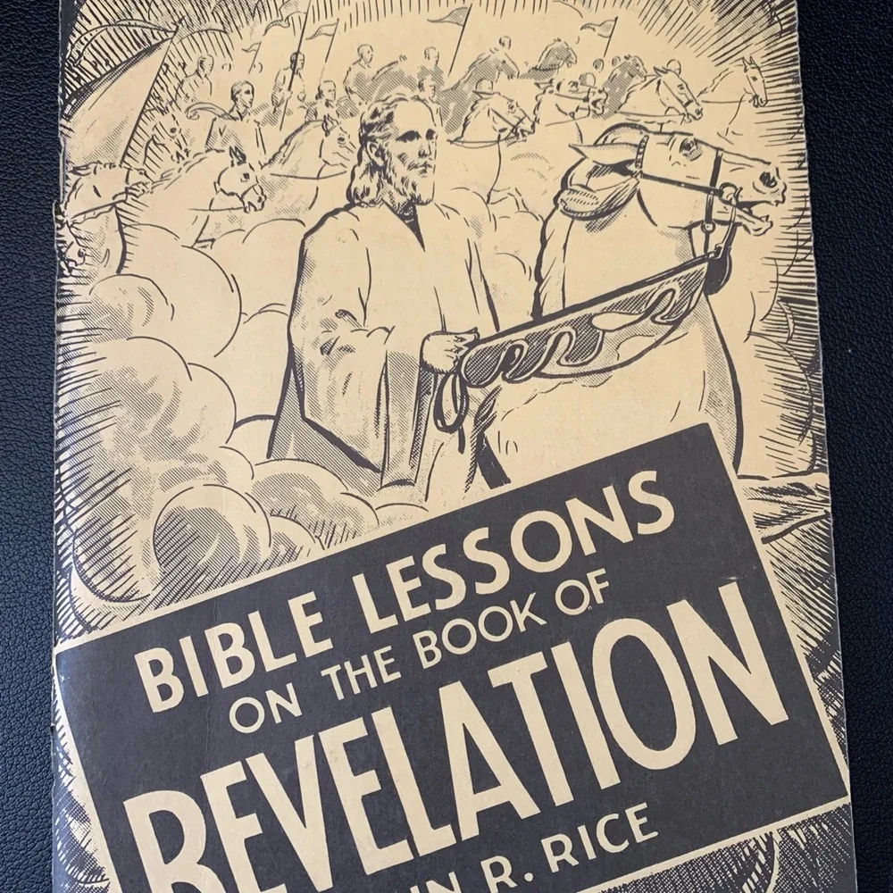 Bible Lessons on the Book of Revelation John R Rice Prophecy Rare Ephemera